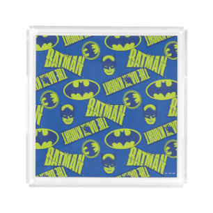 Electric Up Batman - The Dark Knight Pattern Acrylic Tray