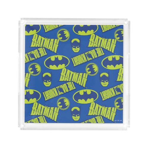 Electric Up Batman _ The Dark Knight Pattern Acrylic Tray
