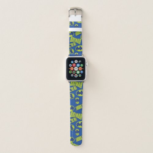 Electric Up Batman _ The Dark Knight Pattern Apple Watch Band