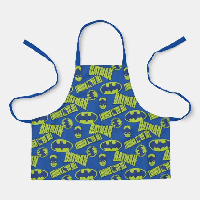 Electric Up Batman - The Dark Knight Pattern Apron (Front)