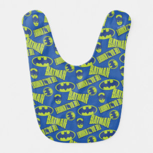 Electric Up Batman - The Dark Knight Pattern Baby Bib