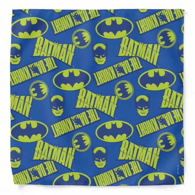 Electric Up Batman - The Dark Knight Pattern Bandana (Front)