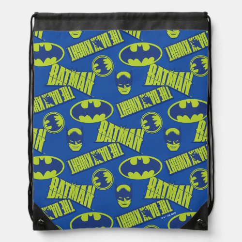 Electric Up Batman _ The Dark Knight Pattern Drawstring Bag