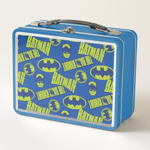 Electric Up Batman _ The Dark Knight Pattern Metal Lunch Box