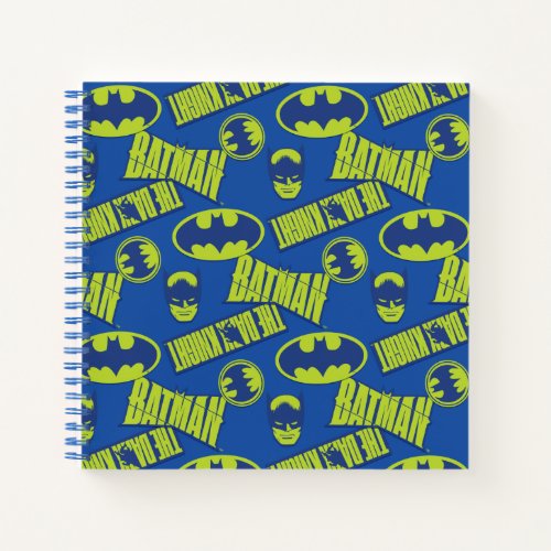 Electric Up Batman _ The Dark Knight Pattern Notebook