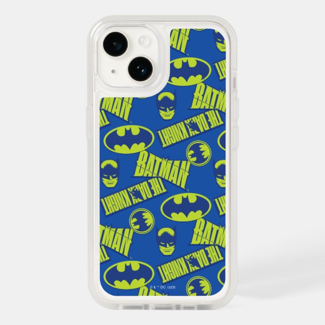 Electric Up Batman - The Dark Knight Pattern Otterbox iPhone Case (Back)