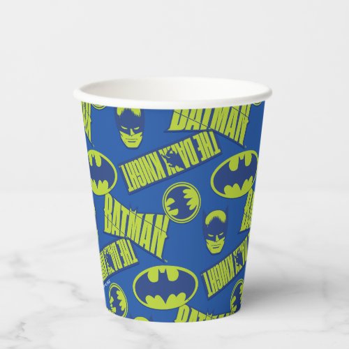 Electric Up Batman _ The Dark Knight Pattern Paper Cups