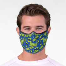Electric Up Batman - The Dark Knight Pattern Premium Face Mask