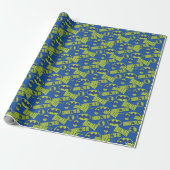 Electric Up Batman - The Dark Knight Pattern Wrapping Paper (Unrolled)