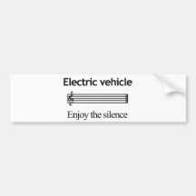 Electric Vehicle Bumper Sticker