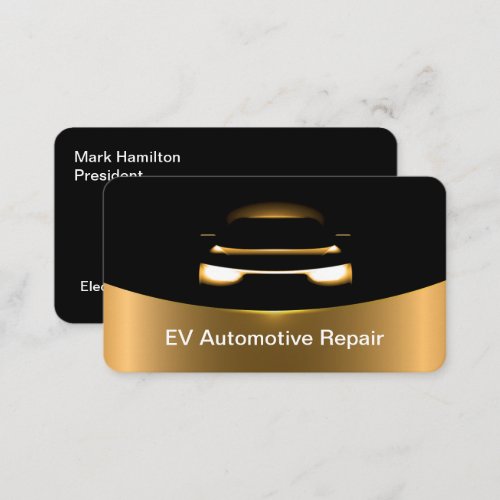 Electric Vehicle Repair Service Business Card
