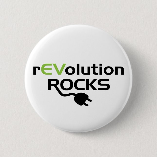 Electric Vehicles Rocks - EV Button (Front)
