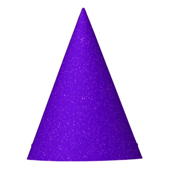 Electric Violet Party Hat - Customizable & Bold (Front)