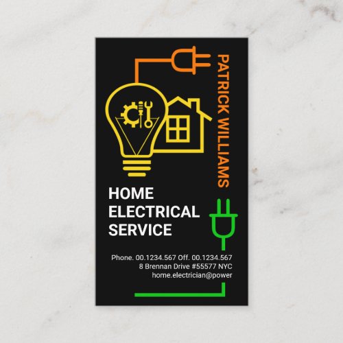 Electric Wiring Circuit Board Electrician Business Card