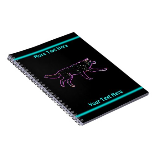 Electric Wolf Notebook