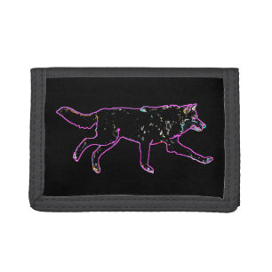 Electric Wolf Tri-fold Wallet