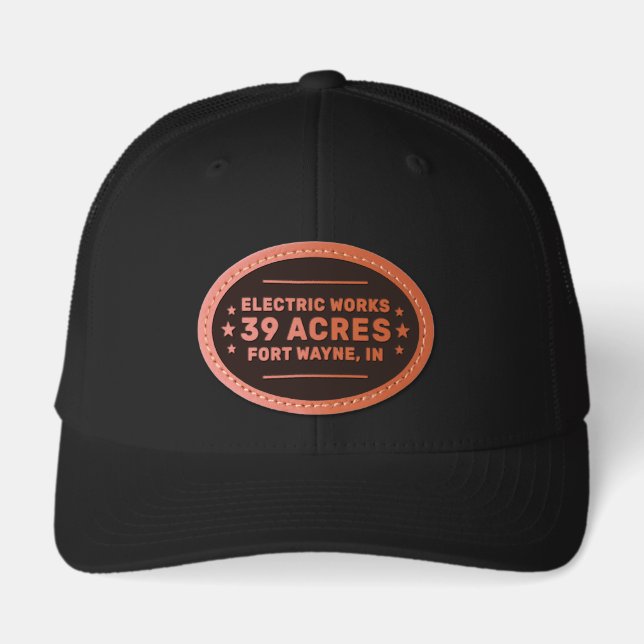 Electric Works™  Leather Patch Hat (Front)