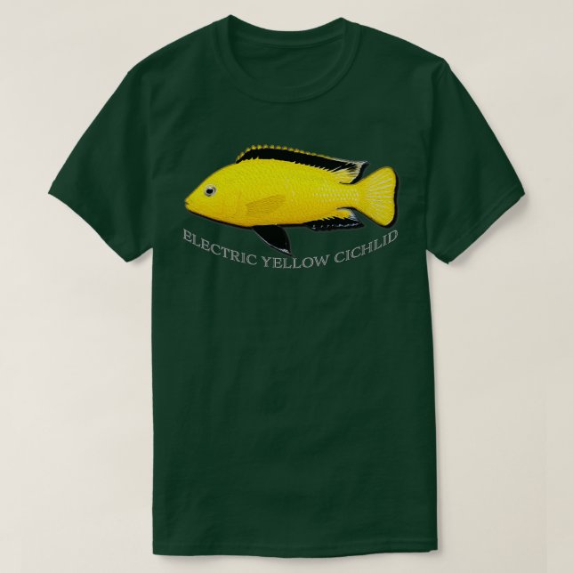 Electric Yellow Cichlid T-Shirt (Design Front)