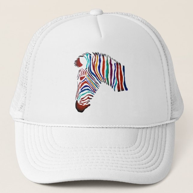 Electric Zebra. Trucker Hat (Front)