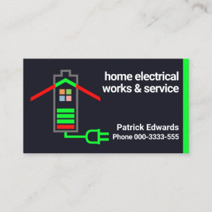 Electrical Battery Gauge Home Circuit Business Card