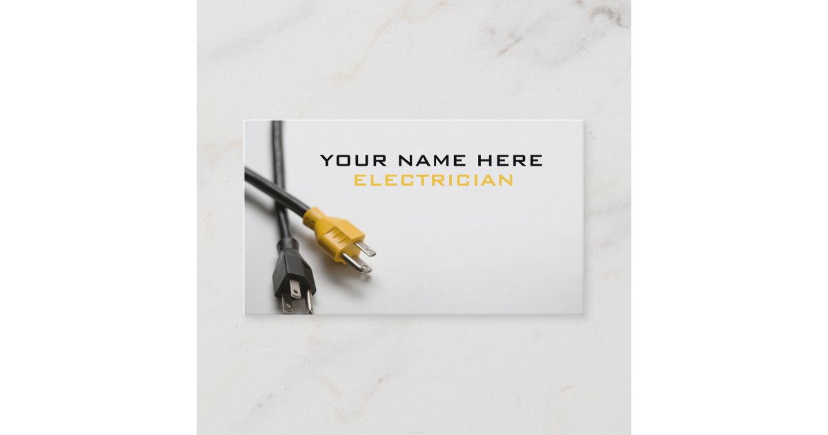 Electrical Business Card | Zazzle