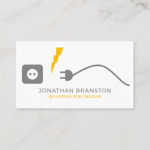 Journeyman Electrician Business Cards | Zazzle