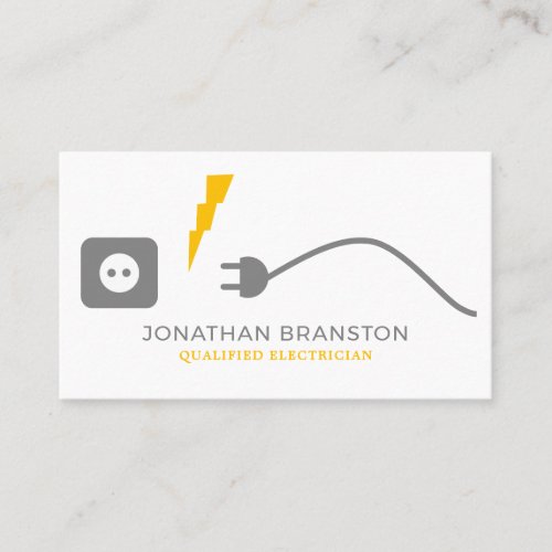Electrical Cable Electrician Business Card