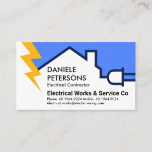 Electrical Circuit Lightning Powered Business Card