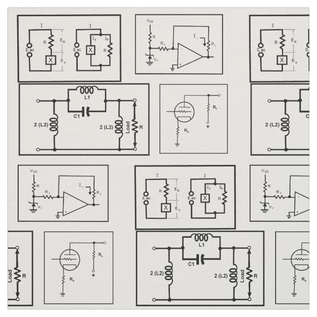 Electrical Circuits  Fabric Material (Swatch)
