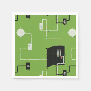 Electrical Circuits Paper Napkins