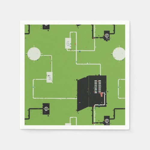 Electrical Circuits Paper Napkins