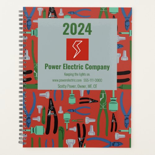 Electrical Company Yearly Planner Self Employed Planner