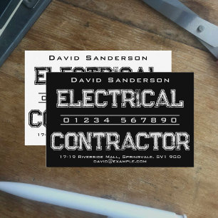 Electrical Contractor Business Card