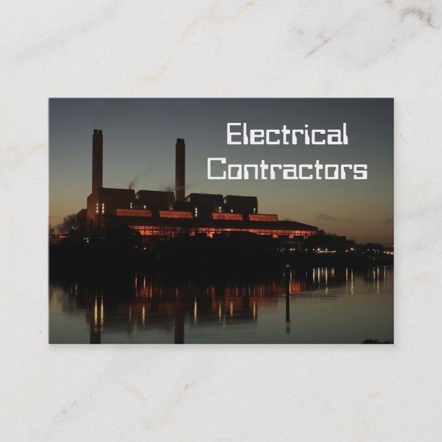 Electrical Contractors Business Cards (Front)