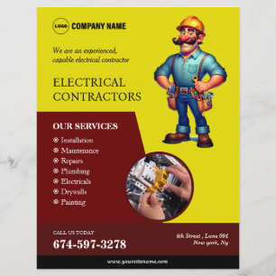 Electrical Custom Contractors Flyer