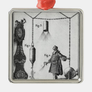 Electrical discharge of bodies metal ornament