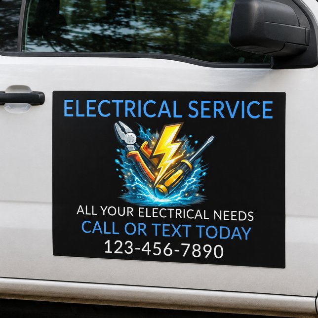 Electrical Electrician Service Professional Car Magnet (Creator Uploaded)