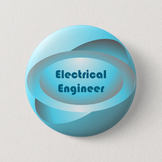 Electrical Engineer Blue Button (Front)