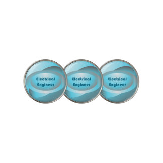 Electrical Engineer Blue Golf Ball Marker