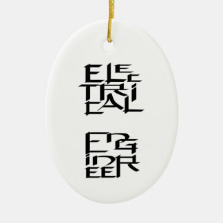 Electrical Engineer Character Ceramic Ornament