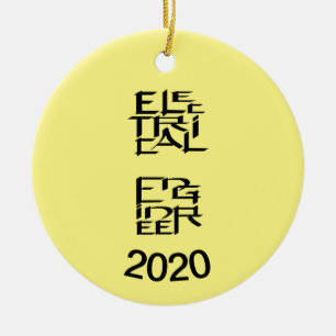 Electrical Engineer Character Ceramic Ornament