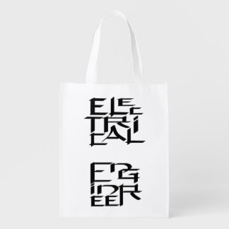 Electrical Engineer Character Grocery Bag