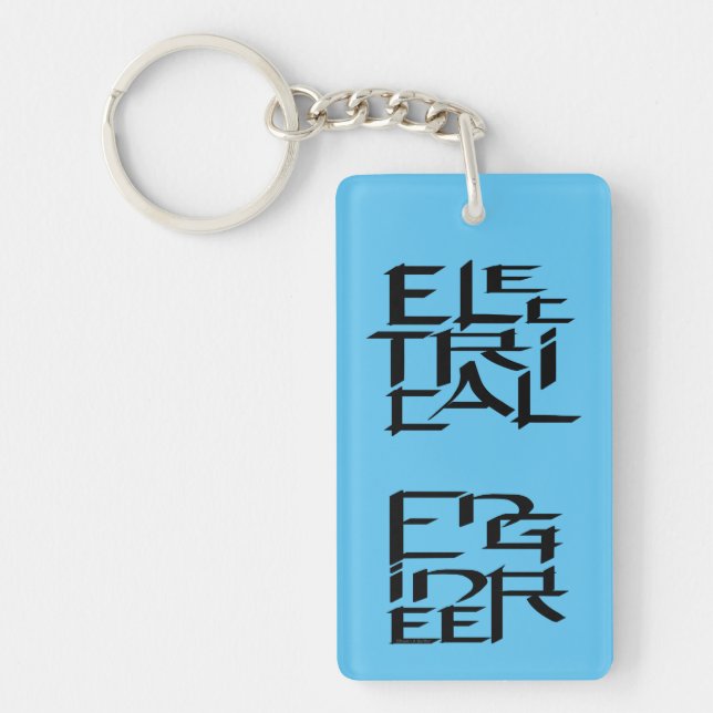 Electrical Engineer Character Keychain (Front)