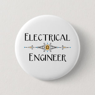 Electrical Engineer Decorative Line  Button