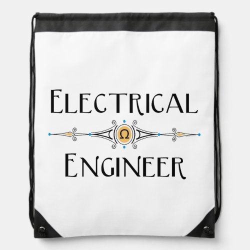 Electrical Engineer Decorative Line  Drawstring Bag