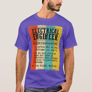 Electrical Engineer Dictionary Definition Funny Vi T-Shirt
