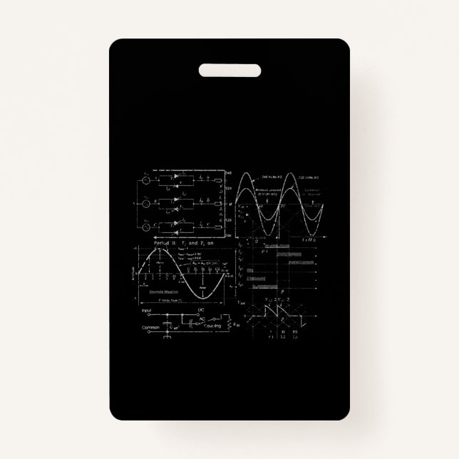 Electrical Engineer Electrician Unique Gift Badge (Front)