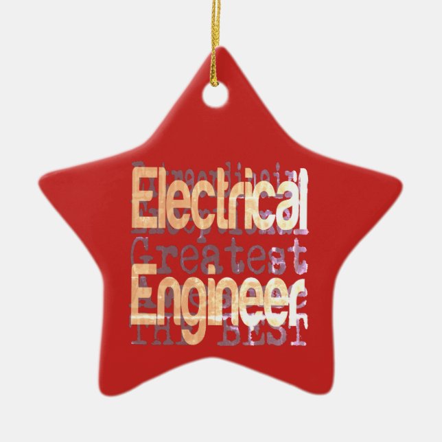 Electrical Engineer Extraordinaire Ceramic Ornament (Front)
