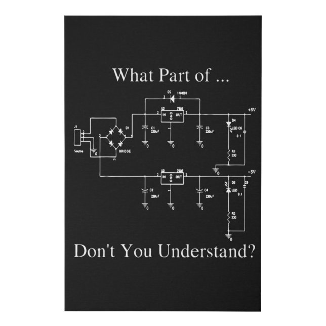 Electrical Engineer Faux Canvas Print (Front)