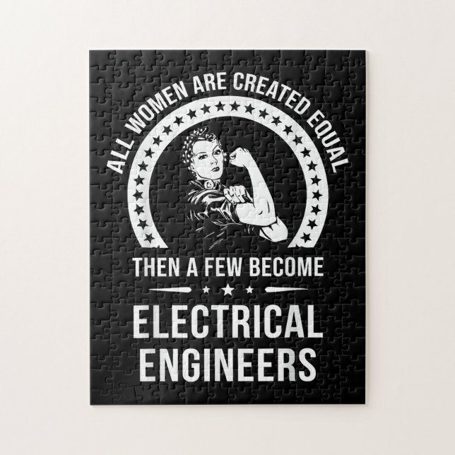 Electrical Engineer For Women Are Created Equal Jigsaw Puzzle (Vertical)